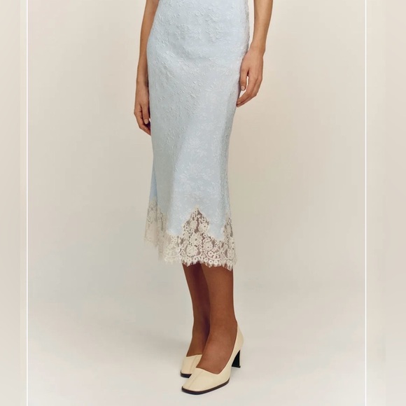 Reformation Dresses & Skirts - Reformation Carolina Skirt Blue - Size M
NWT